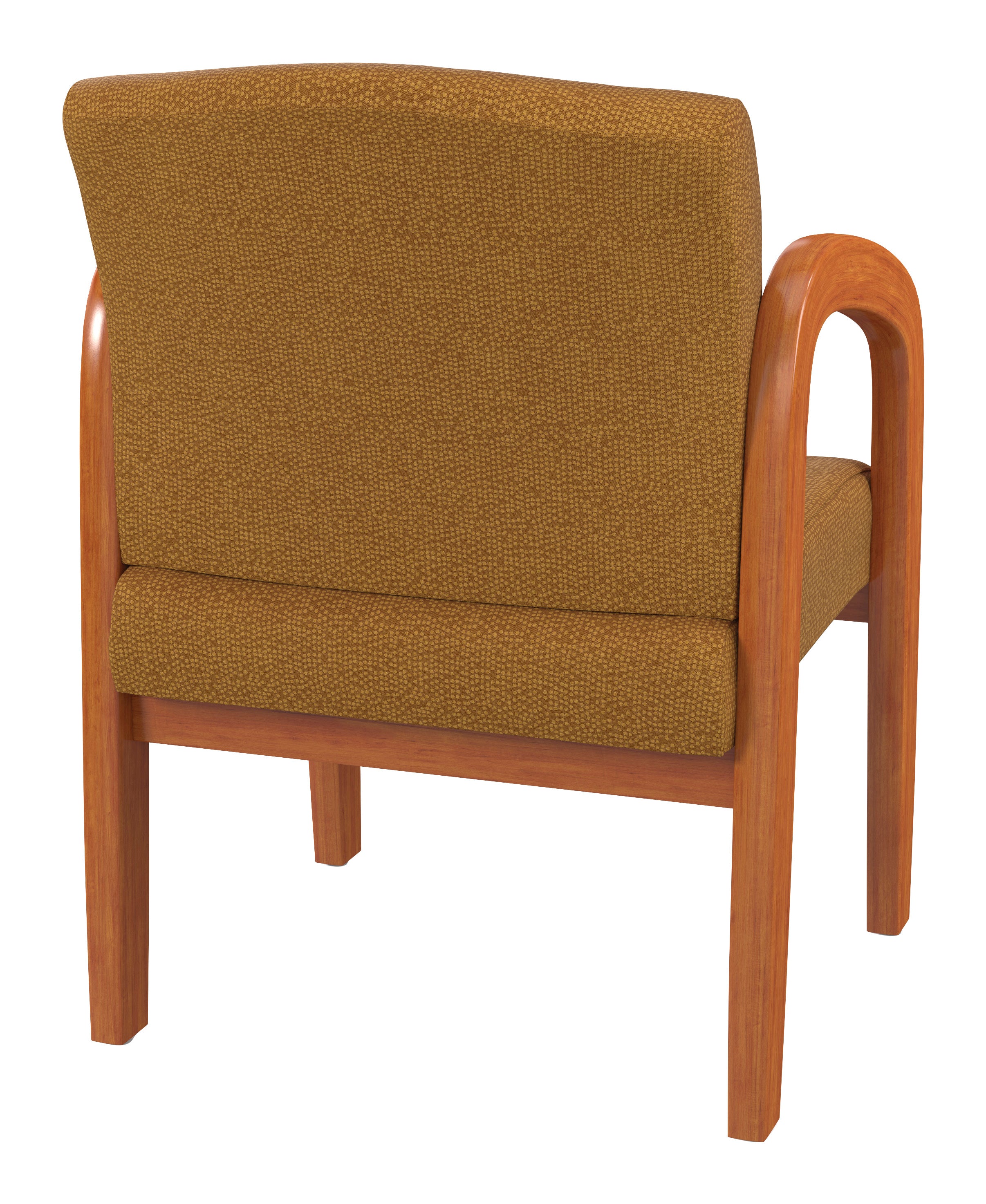 Medium Oak Finish Wood Visitor Chair